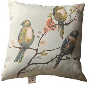 Hampton Bay Garden Bird-Themed Decorative Outdoor Pillow